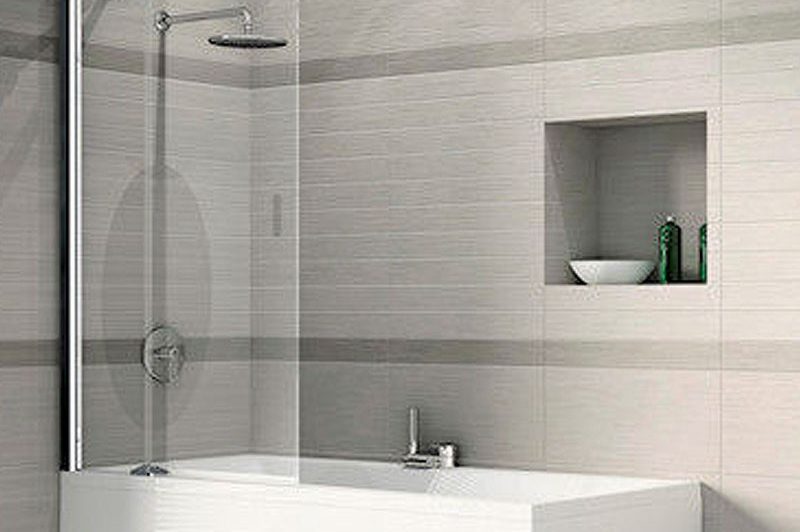 Mampara fija de baño